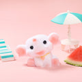 White and Pink Large Elephant Squishy
