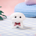White Lovely Puppy Taba Squishy