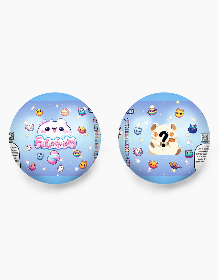 Blue / 2pcs animal series squishy surprise ball