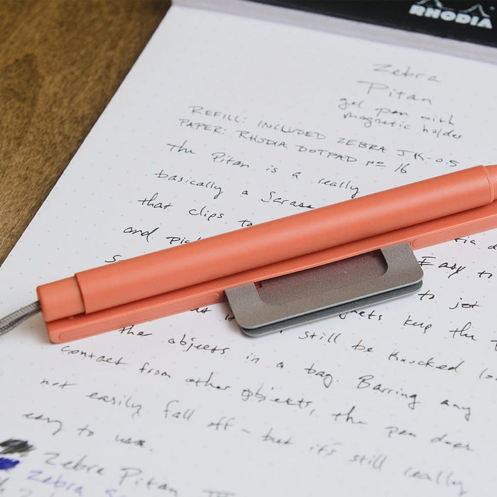 Zebra Pitan Gel Pen with Magnet Holder